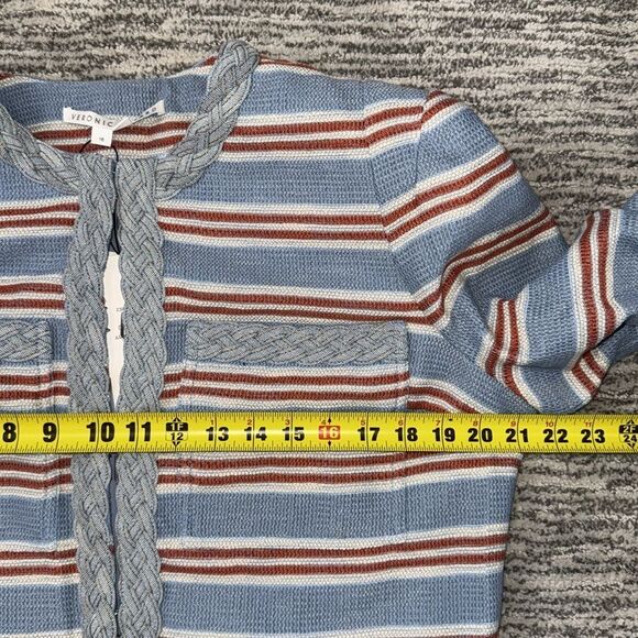 NWT VERONICA BEARD Arrowe Jacket Striped Size 16 - Picture 10 of 16